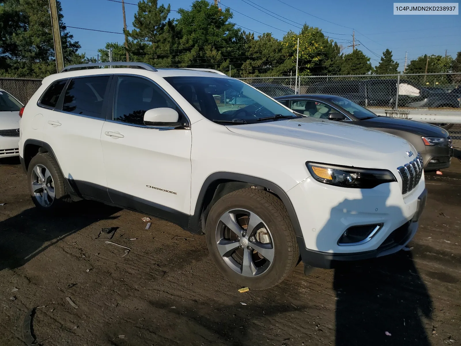 2019 Jeep Cherokee Limited VIN: 1C4PJMDN2KD238937 Lot: 62751064