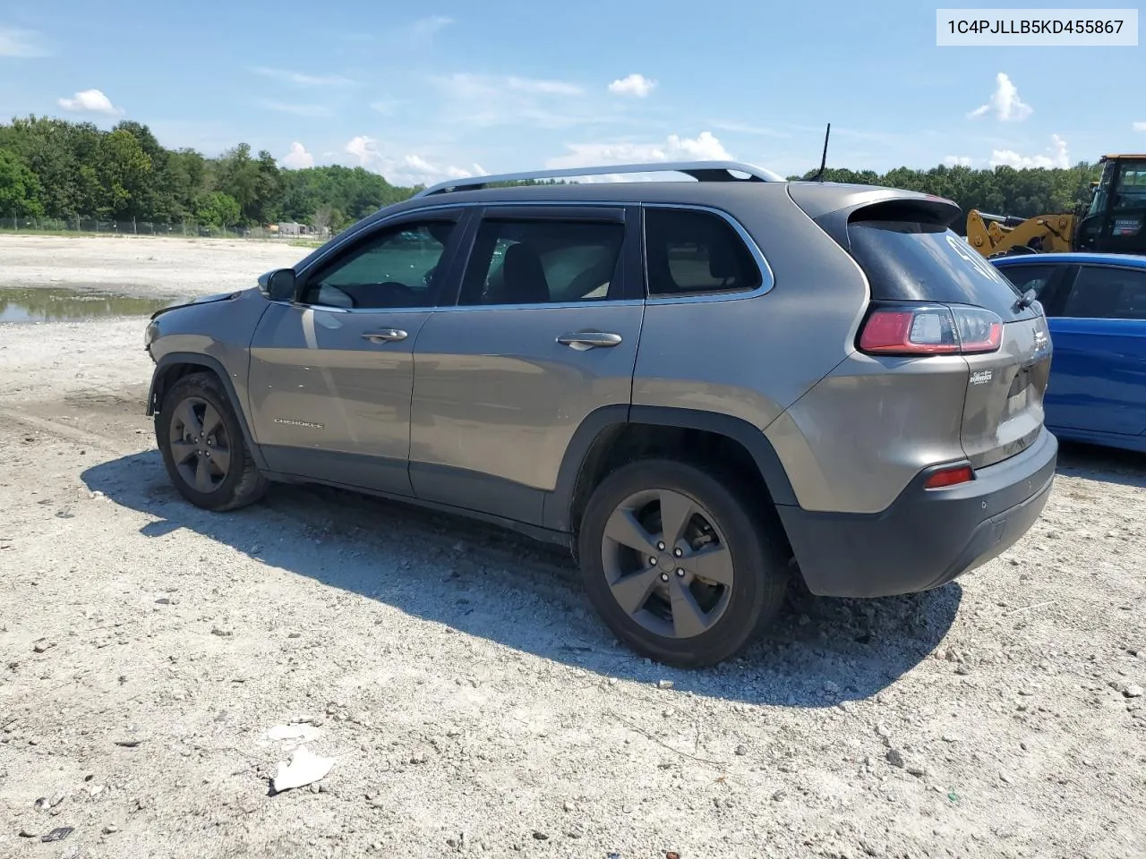 2019 Jeep Cherokee Latitude Plus VIN: 1C4PJLLB5KD455867 Lot: 62964574