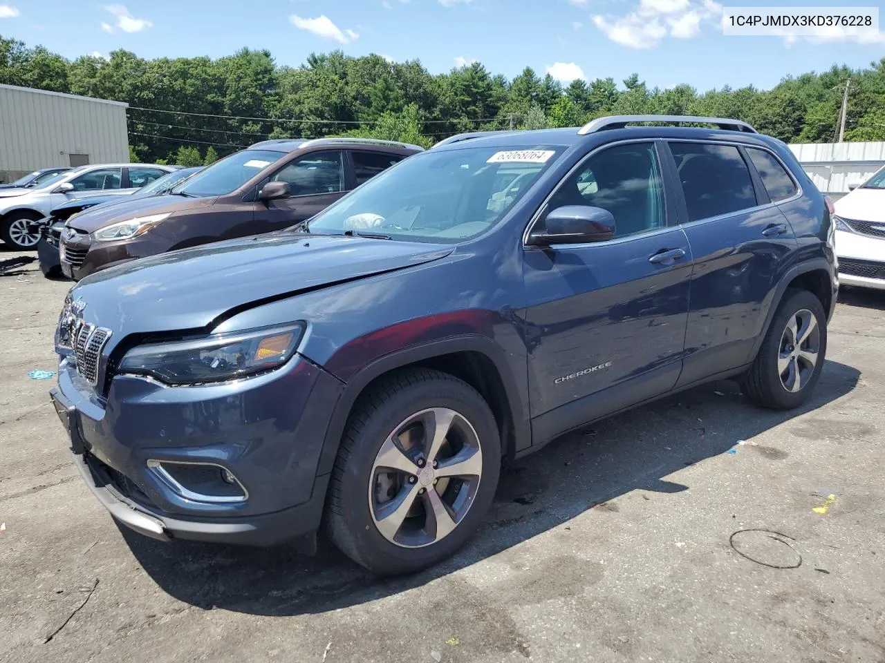 2019 Jeep Cherokee Limited VIN: 1C4PJMDX3KD376228 Lot: 63068064