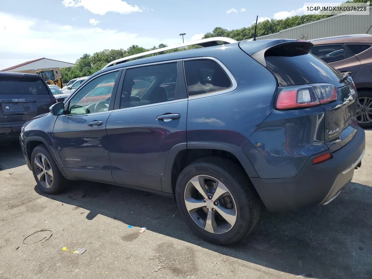 1C4PJMDX3KD376228 2019 Jeep Cherokee Limited