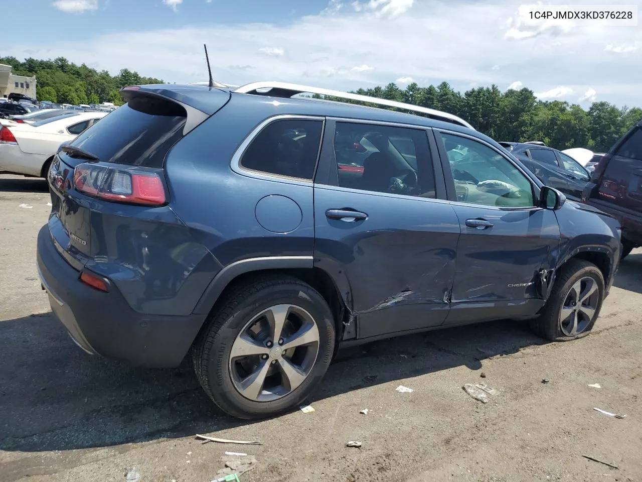 2019 Jeep Cherokee Limited VIN: 1C4PJMDX3KD376228 Lot: 63068064