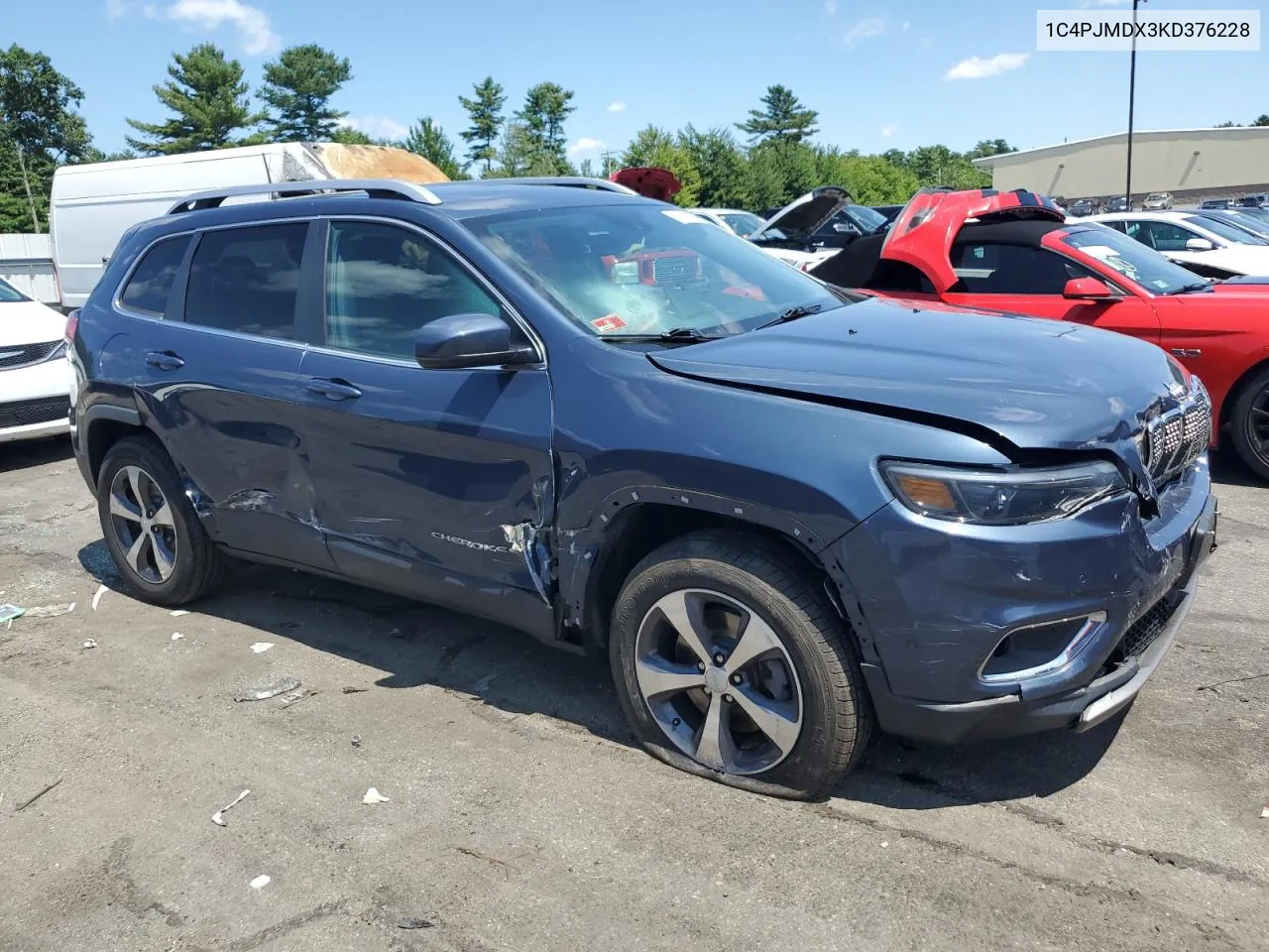 2019 Jeep Cherokee Limited VIN: 1C4PJMDX3KD376228 Lot: 63068064