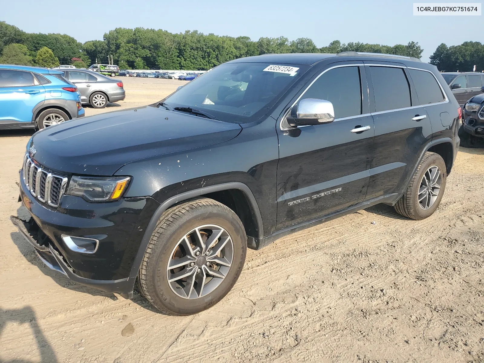 2019 Jeep Grand Cherokee Limited VIN: 1C4RJEBG7KC751674 Lot: 63257234