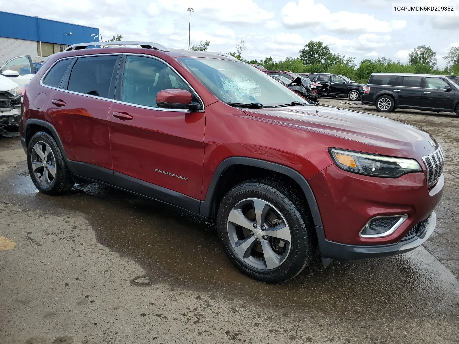 2019 Jeep Cherokee Limited VIN: 1C4PJMDN5KD209352 Lot: 63301154