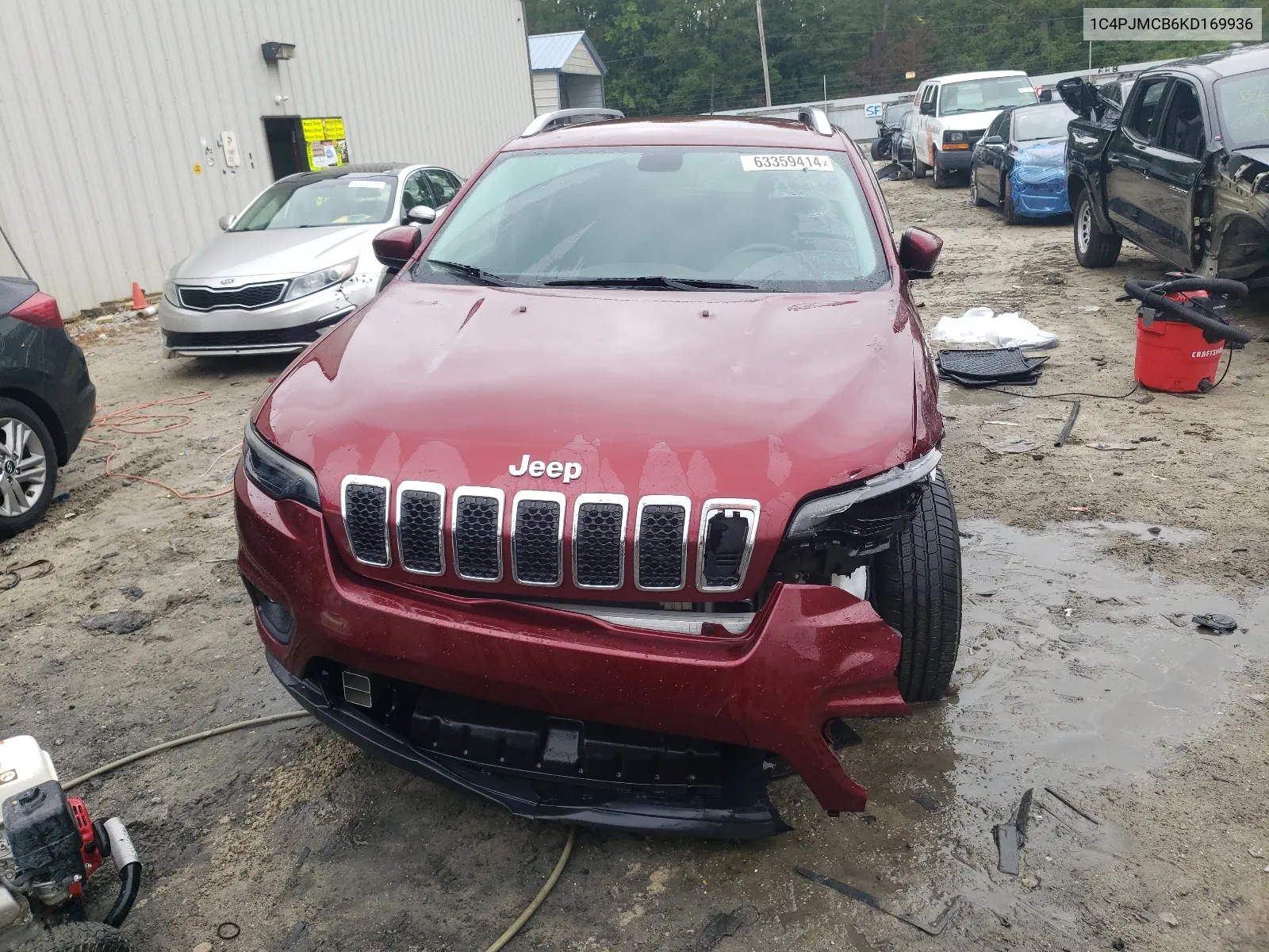 2019 Jeep Cherokee Latitude VIN: 1C4PJMCB6KD169936 Lot: 63359414