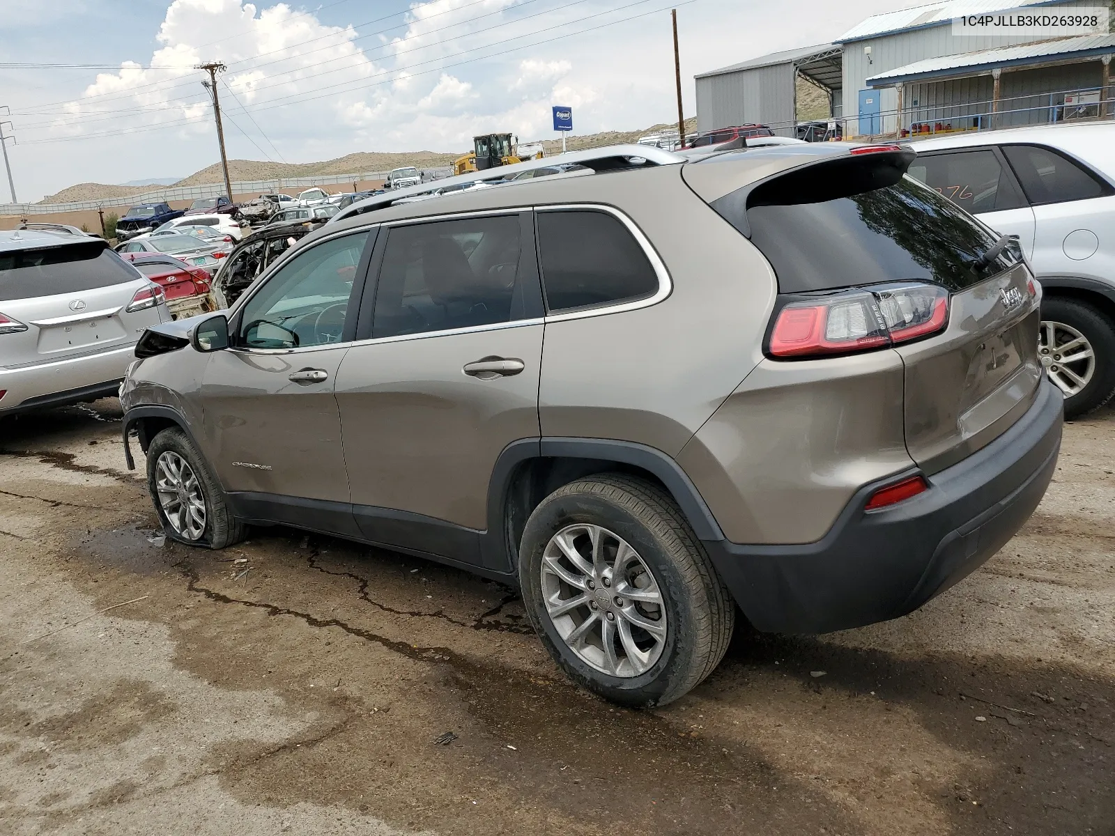 2019 Jeep Cherokee Latitude Plus VIN: 1C4PJLLB3KD263928 Lot: 63721144