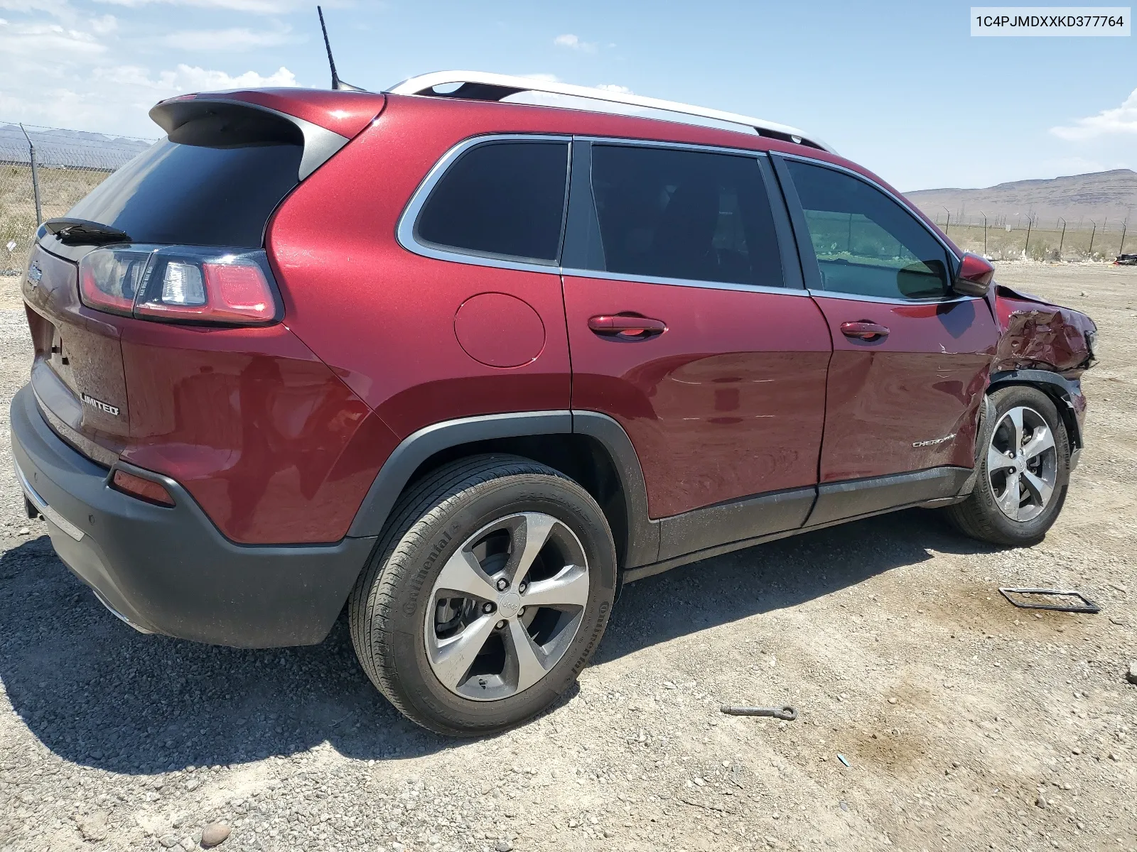 1C4PJMDXXKD377764 2019 Jeep Cherokee Limited