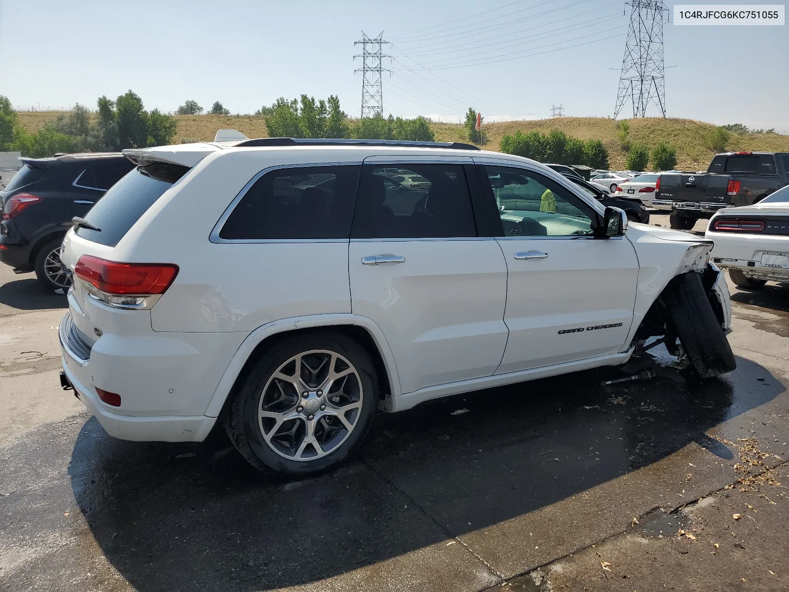 2019 Jeep Grand Cherokee Overland VIN: 1C4RJFCG6KC751055 Lot: 64174934