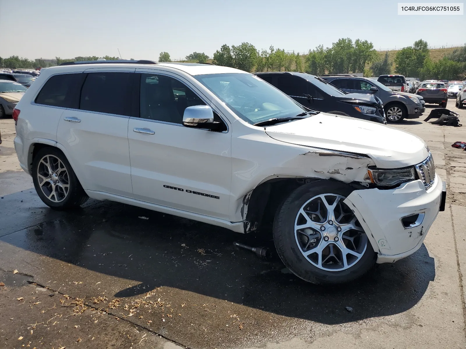 2019 Jeep Grand Cherokee Overland VIN: 1C4RJFCG6KC751055 Lot: 64174934