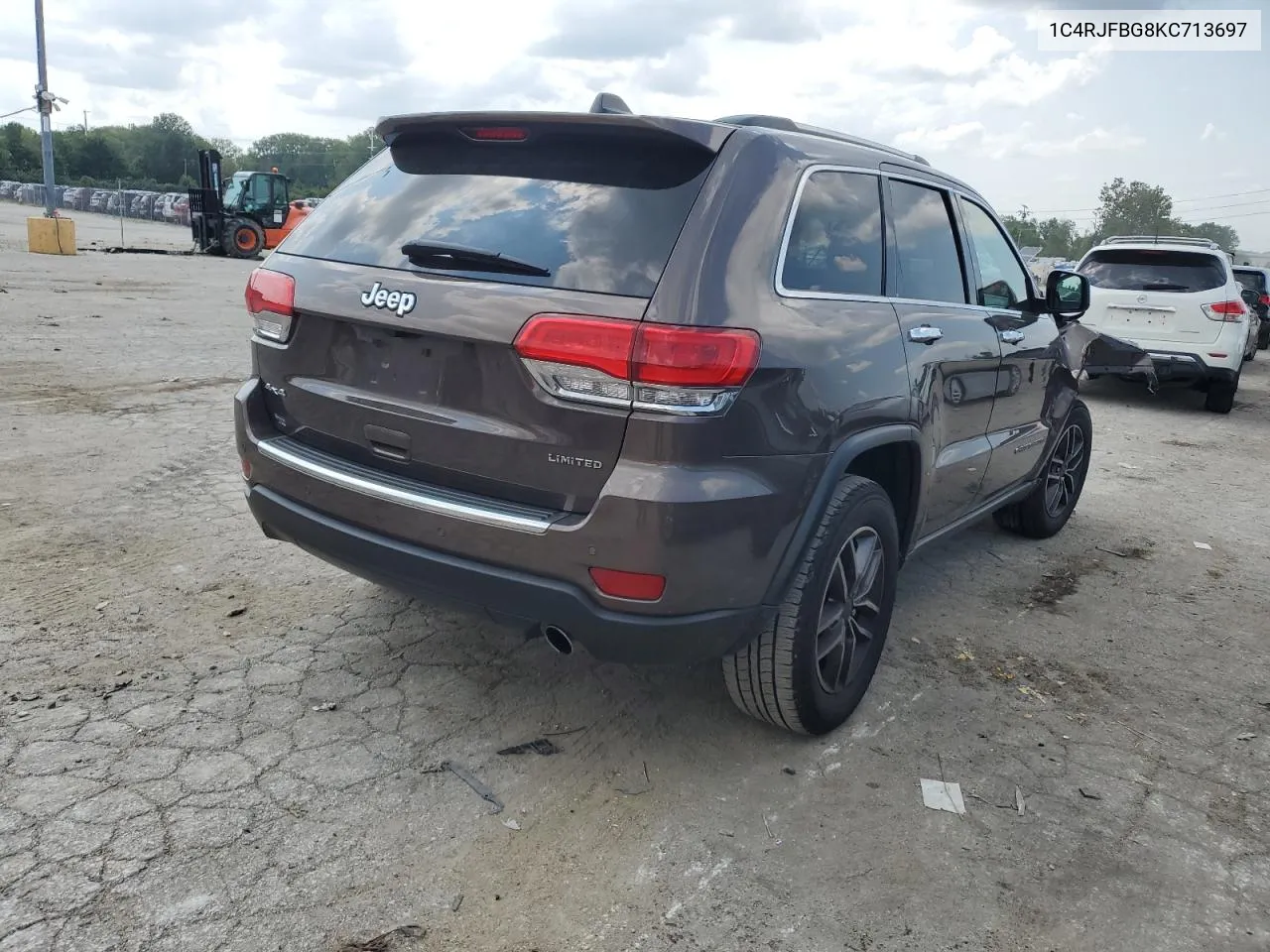 2019 Jeep Grand Cherokee Limited VIN: 1C4RJFBG8KC713697 Lot: 64472814