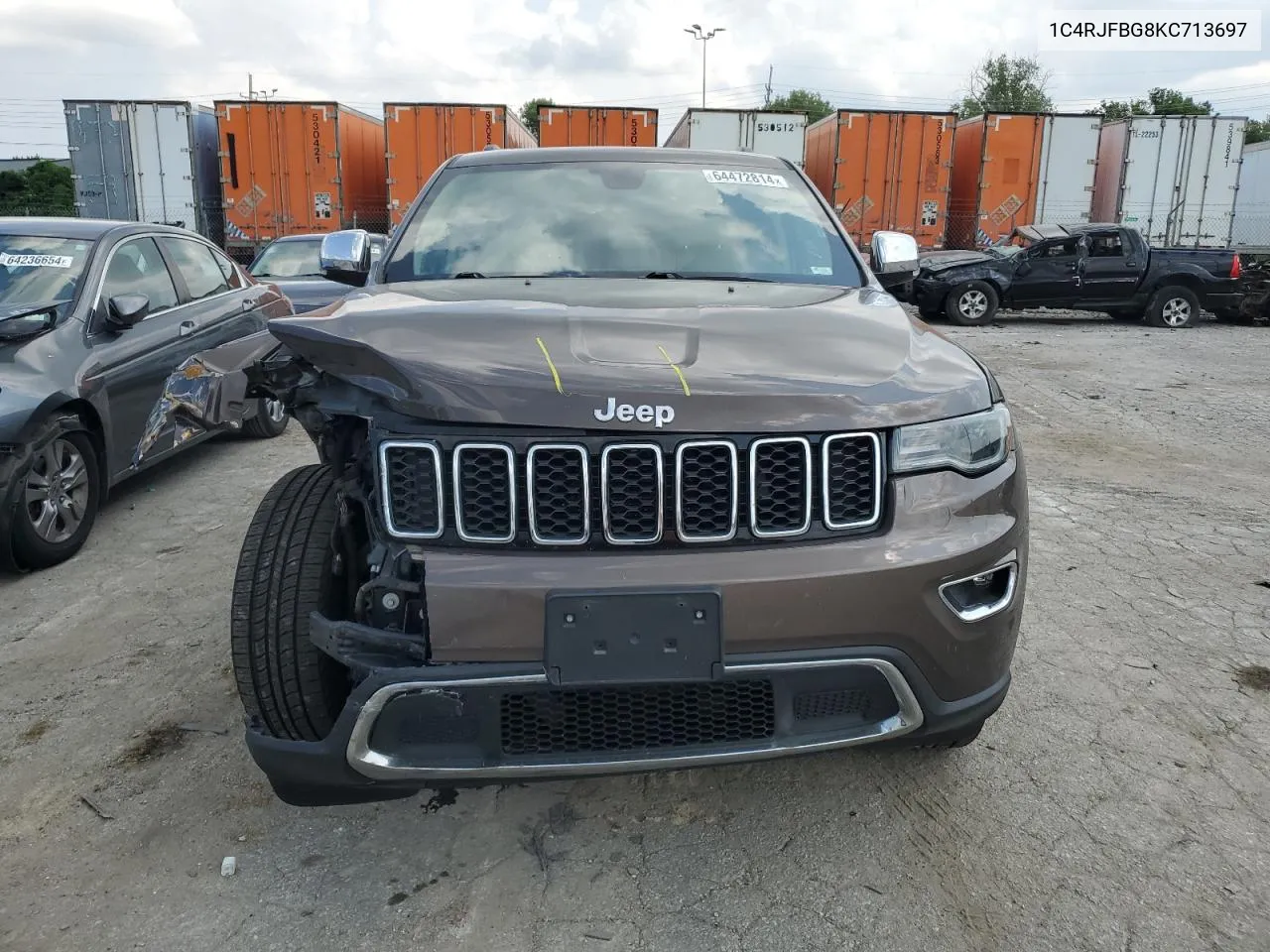 2019 Jeep Grand Cherokee Limited VIN: 1C4RJFBG8KC713697 Lot: 64472814