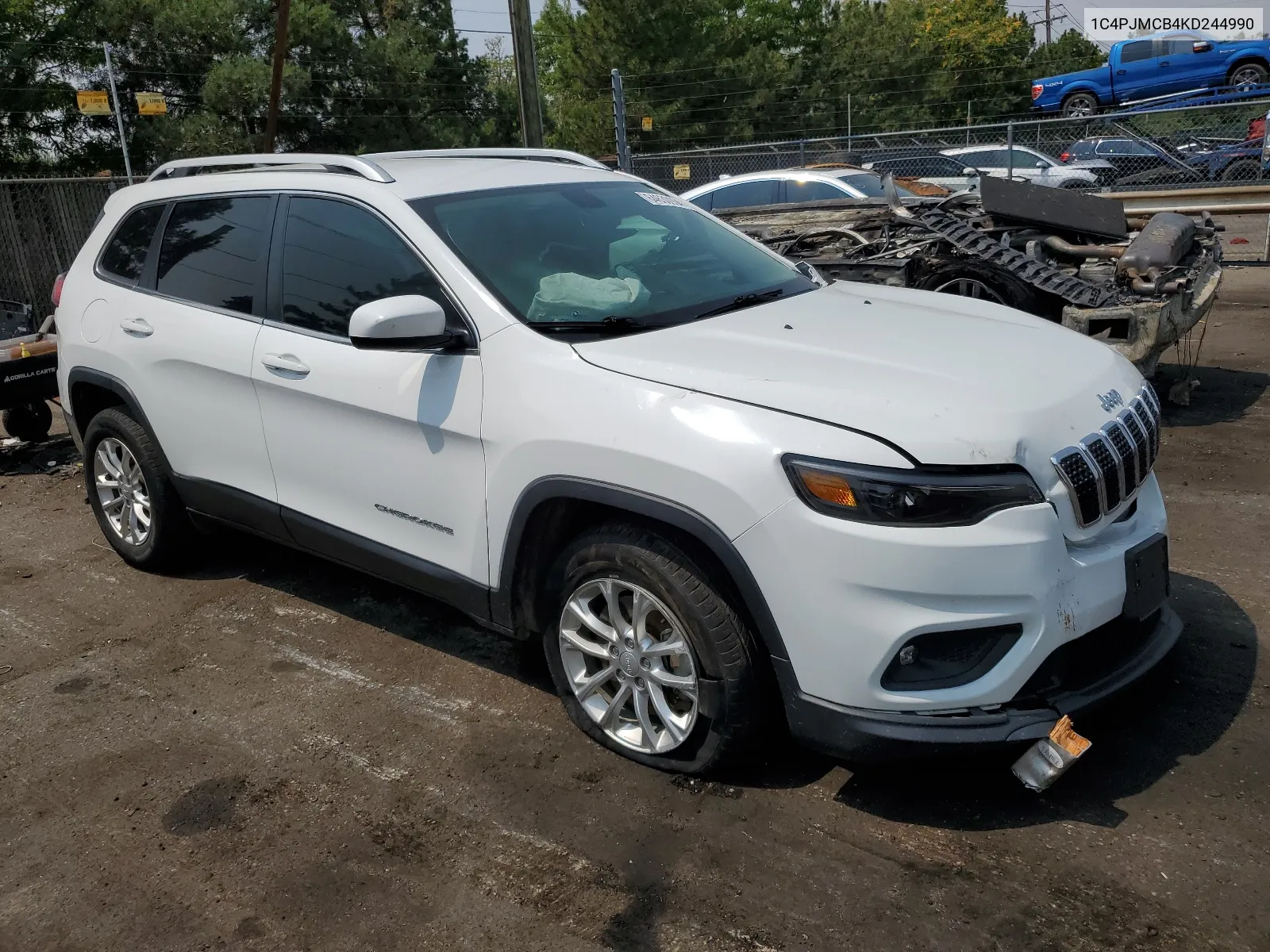 2019 Jeep Cherokee Latitude VIN: 1C4PJMCB4KD244990 Lot: 64630934