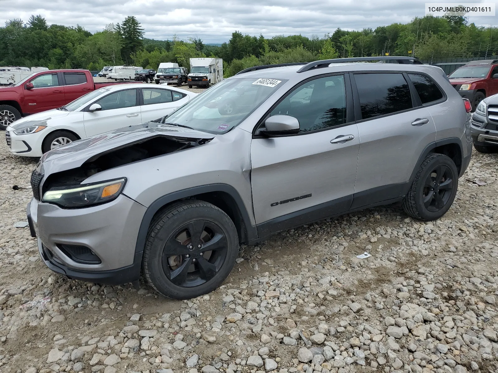 2019 Jeep Cherokee Latitude Plus VIN: 1C4PJMLB0KD401611 Lot: 64651344