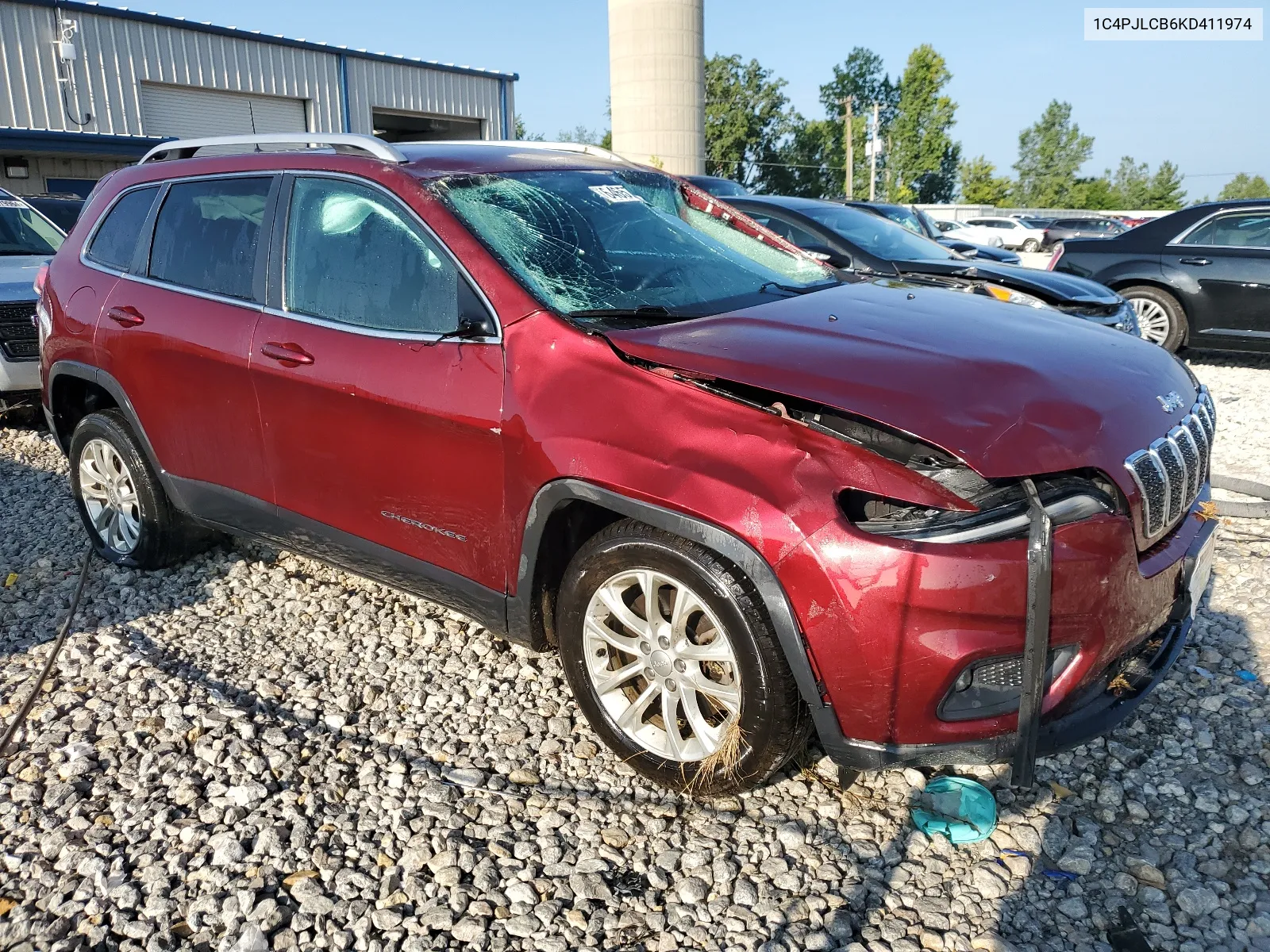 2019 Jeep Cherokee Latitude VIN: 1C4PJLCB6KD411974 Lot: 64657104