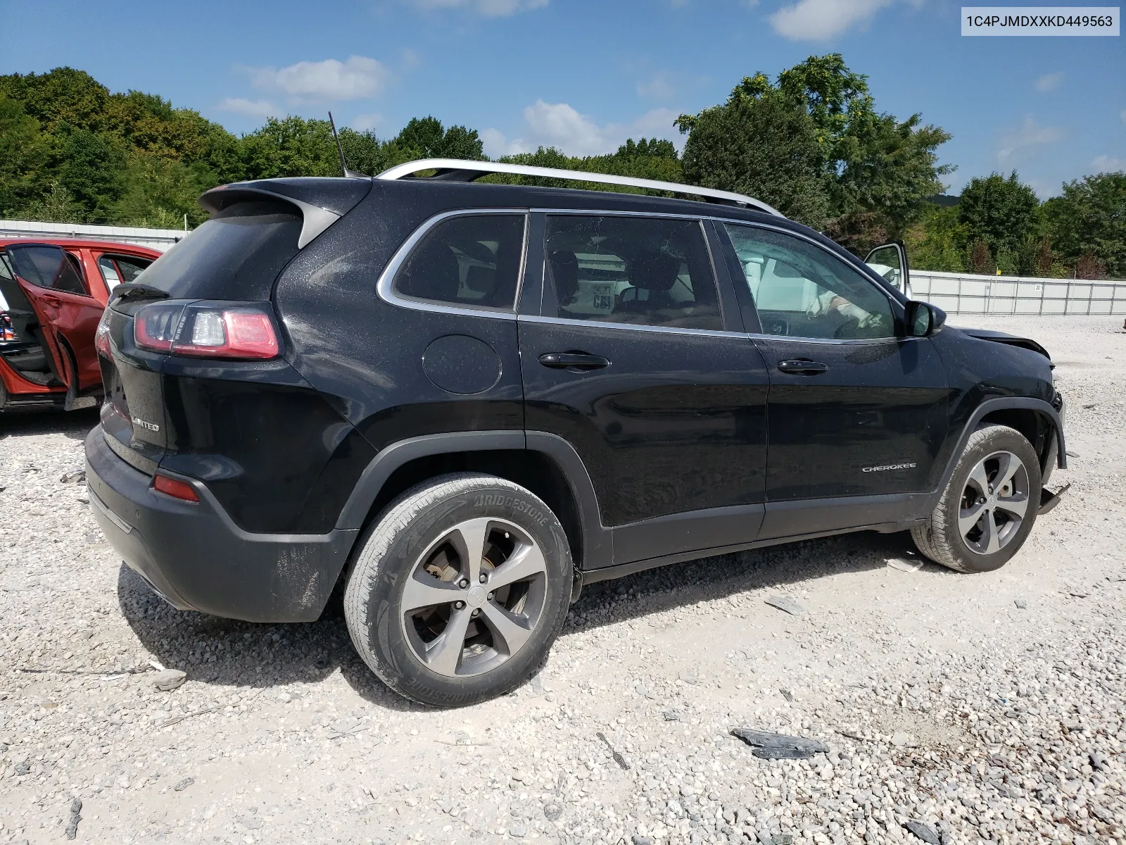 2019 Jeep Cherokee Limited VIN: 1C4PJMDXXKD449563 Lot: 64768434