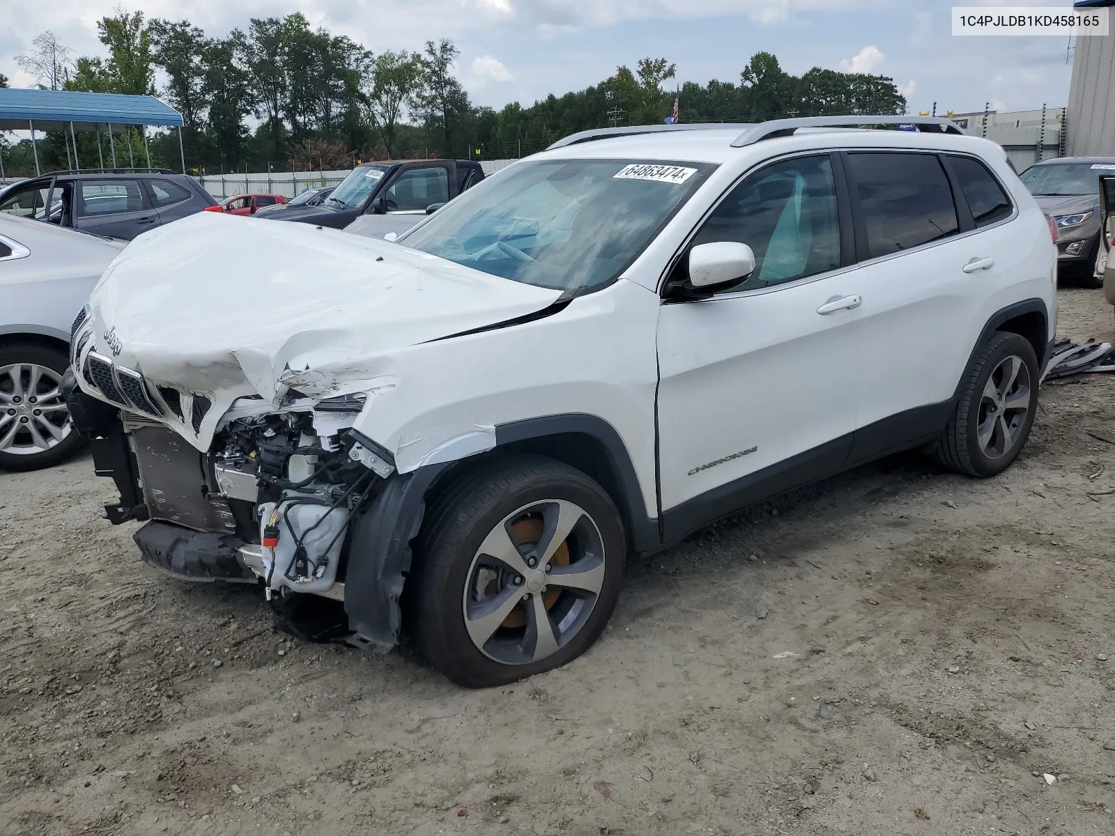 1C4PJLDB1KD458165 2019 Jeep Cherokee Limited