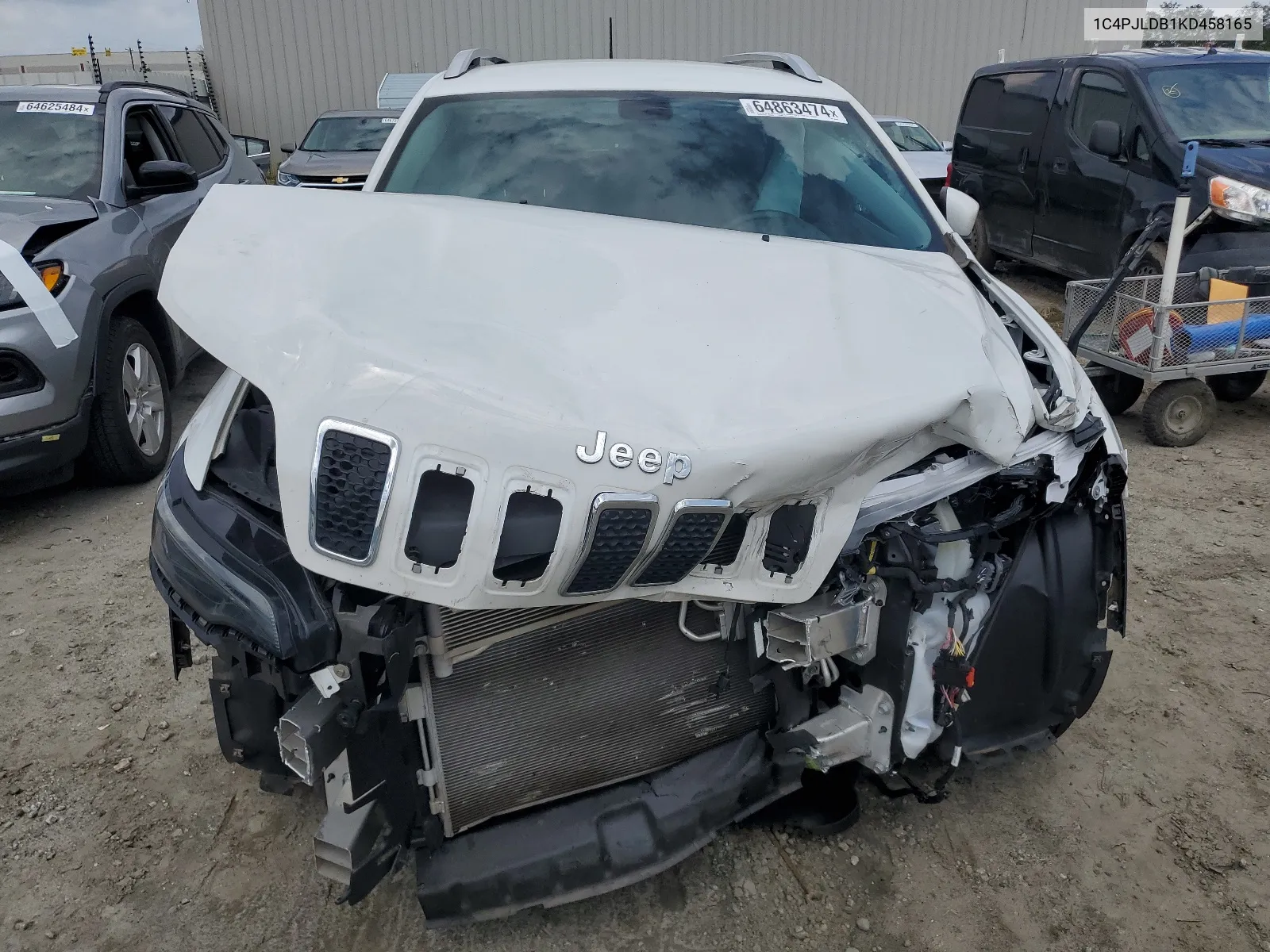 1C4PJLDB1KD458165 2019 Jeep Cherokee Limited