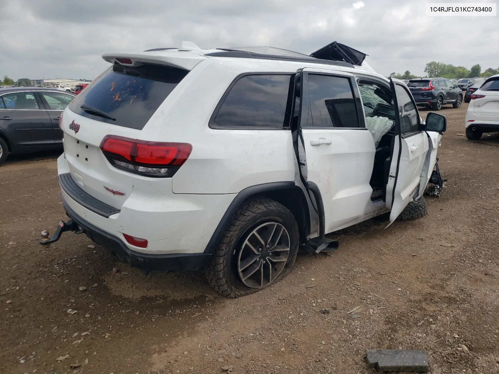 2019 Jeep Grand Cherokee Trailhawk VIN: 1C4RJFLG1KC743400 Lot: 65787154