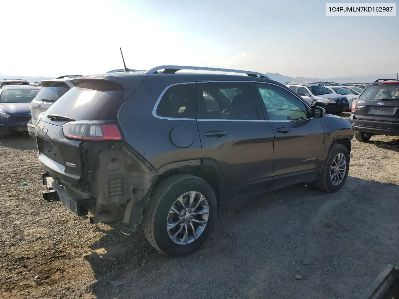 2019 Jeep Cherokee Latitude Plus VIN: 1C4PJMLN7KD162987 Lot: 66190524