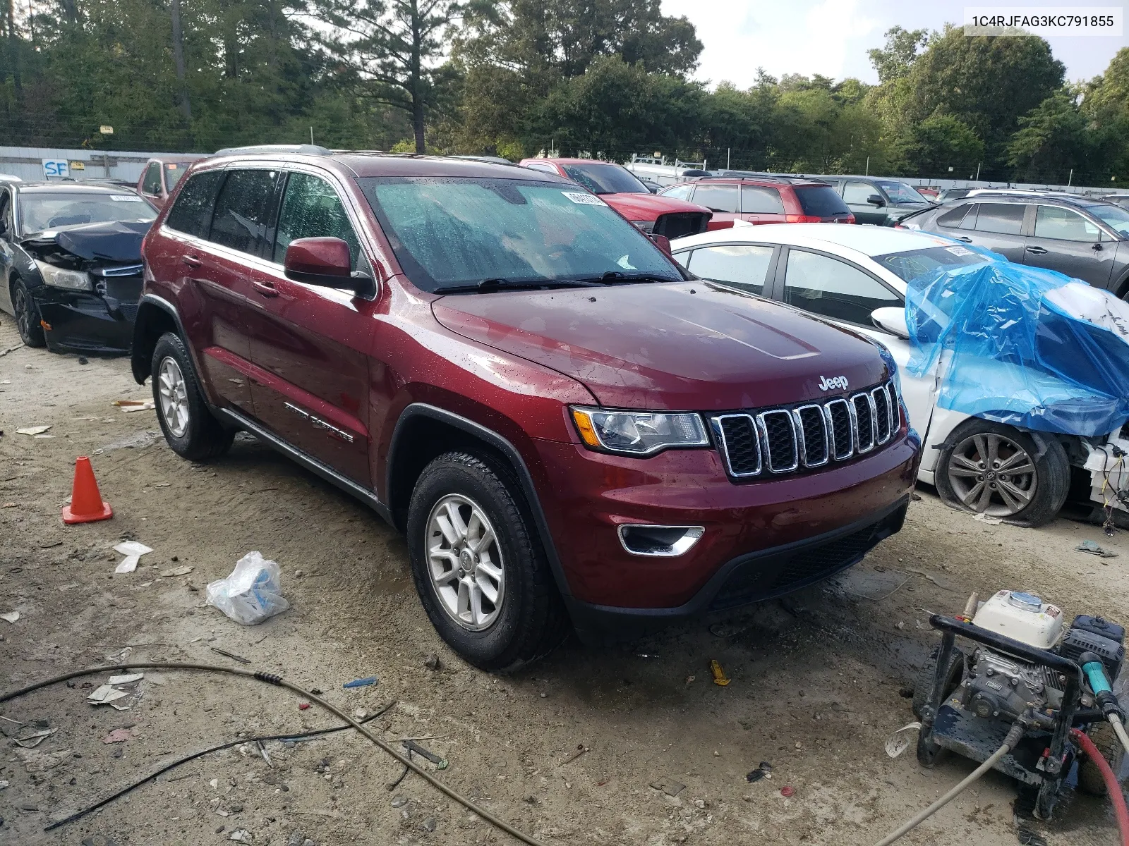 1C4RJFAG3KC791855 2019 Jeep Grand Cherokee Laredo