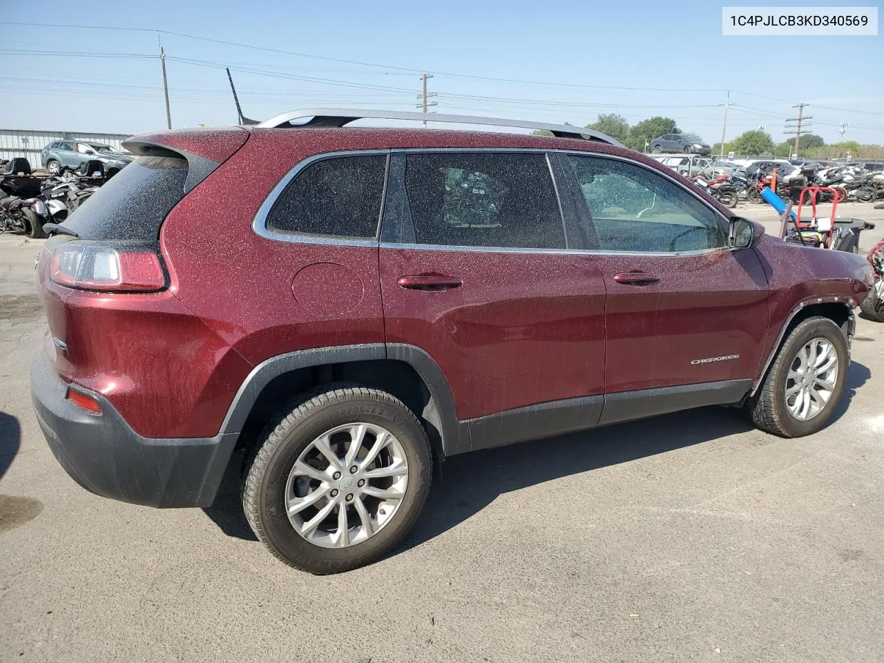 2019 Jeep Cherokee Latitude VIN: 1C4PJLCB3KD340569 Lot: 66819724