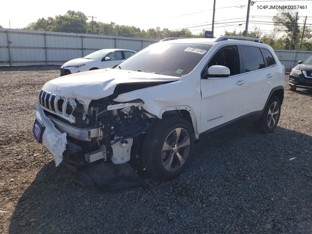 1C4PJMDN8KD257461 2019 Jeep Cherokee Limited