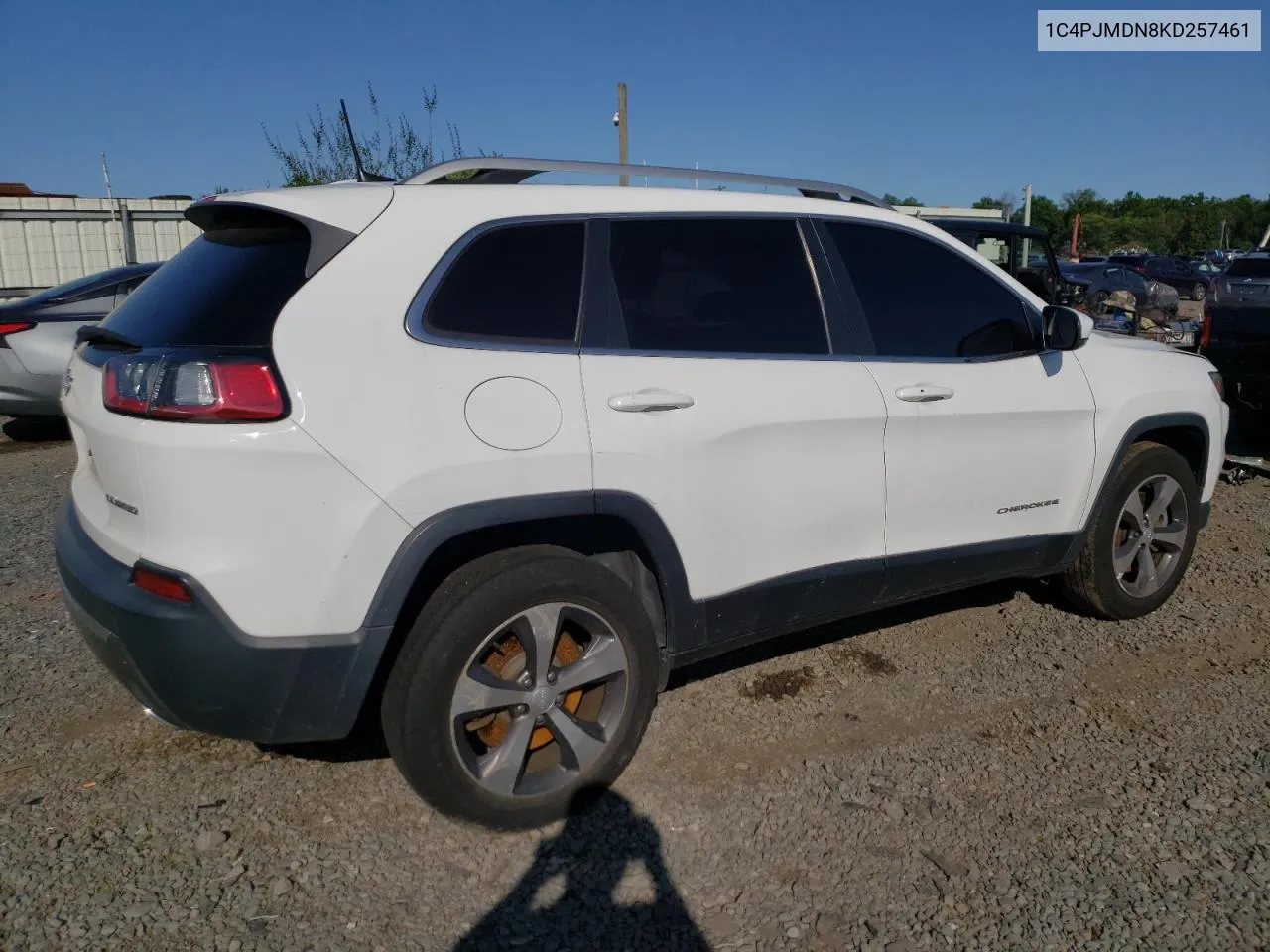 1C4PJMDN8KD257461 2019 Jeep Cherokee Limited