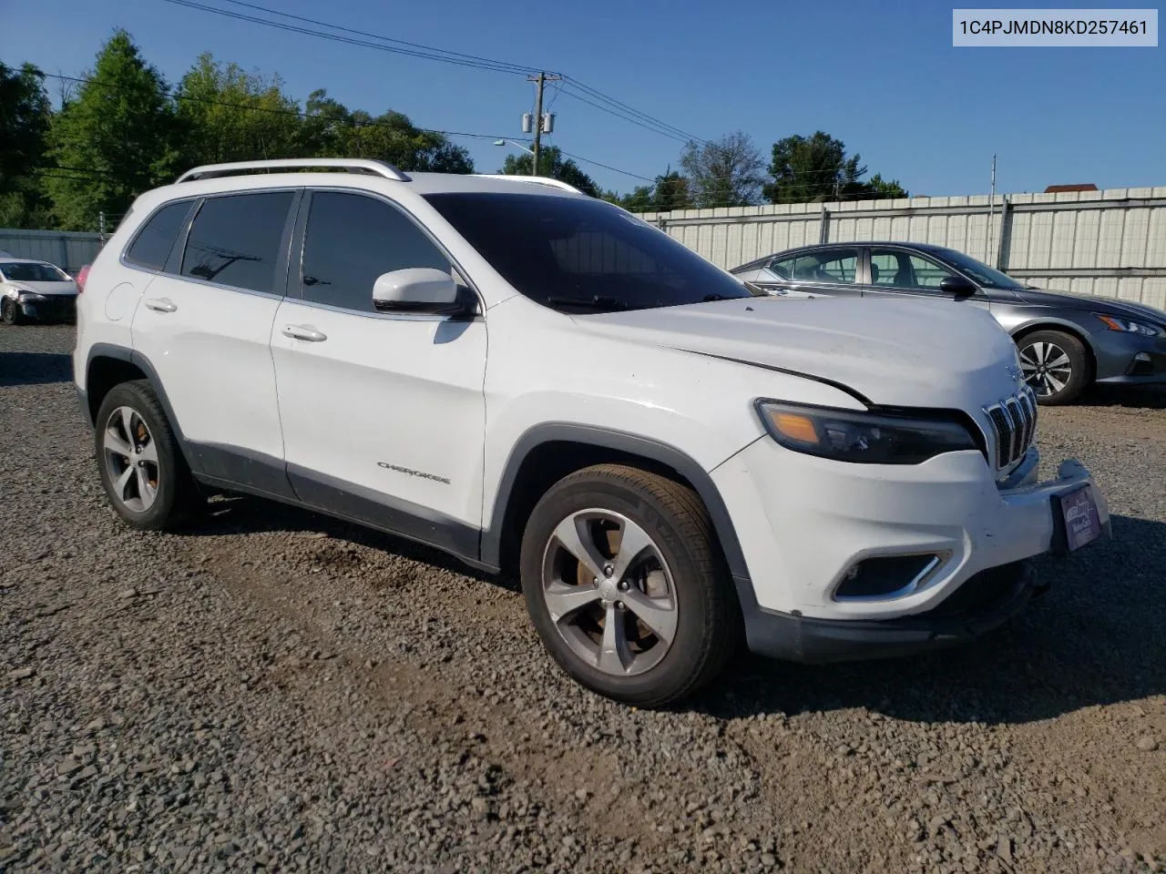 2019 Jeep Cherokee Limited VIN: 1C4PJMDN8KD257461 Lot: 67381124