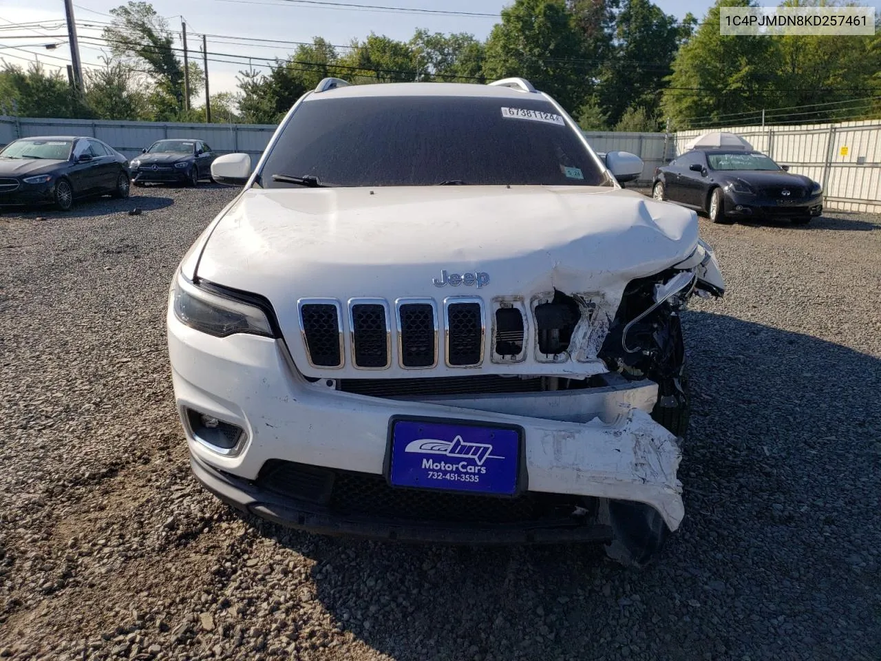 1C4PJMDN8KD257461 2019 Jeep Cherokee Limited