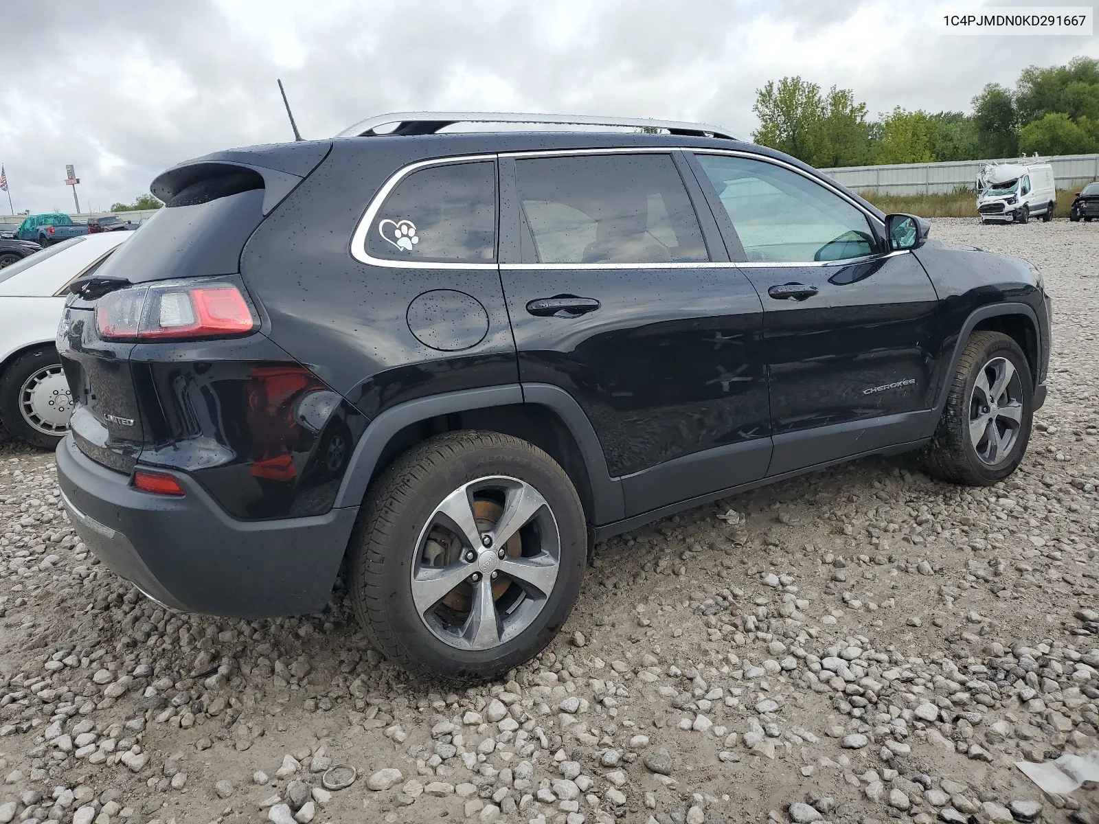 1C4PJMDN0KD291667 2019 Jeep Cherokee Limited