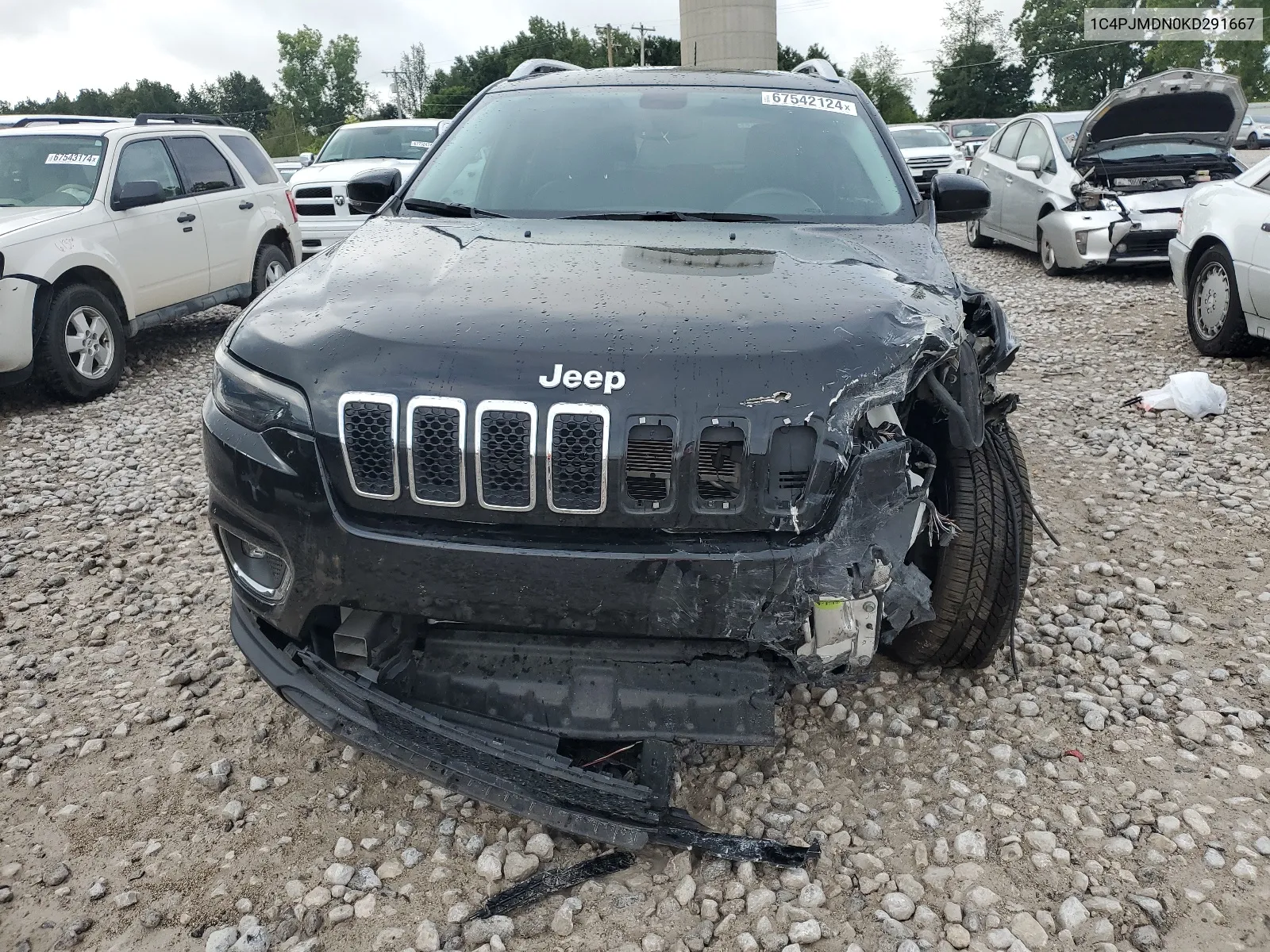 1C4PJMDN0KD291667 2019 Jeep Cherokee Limited