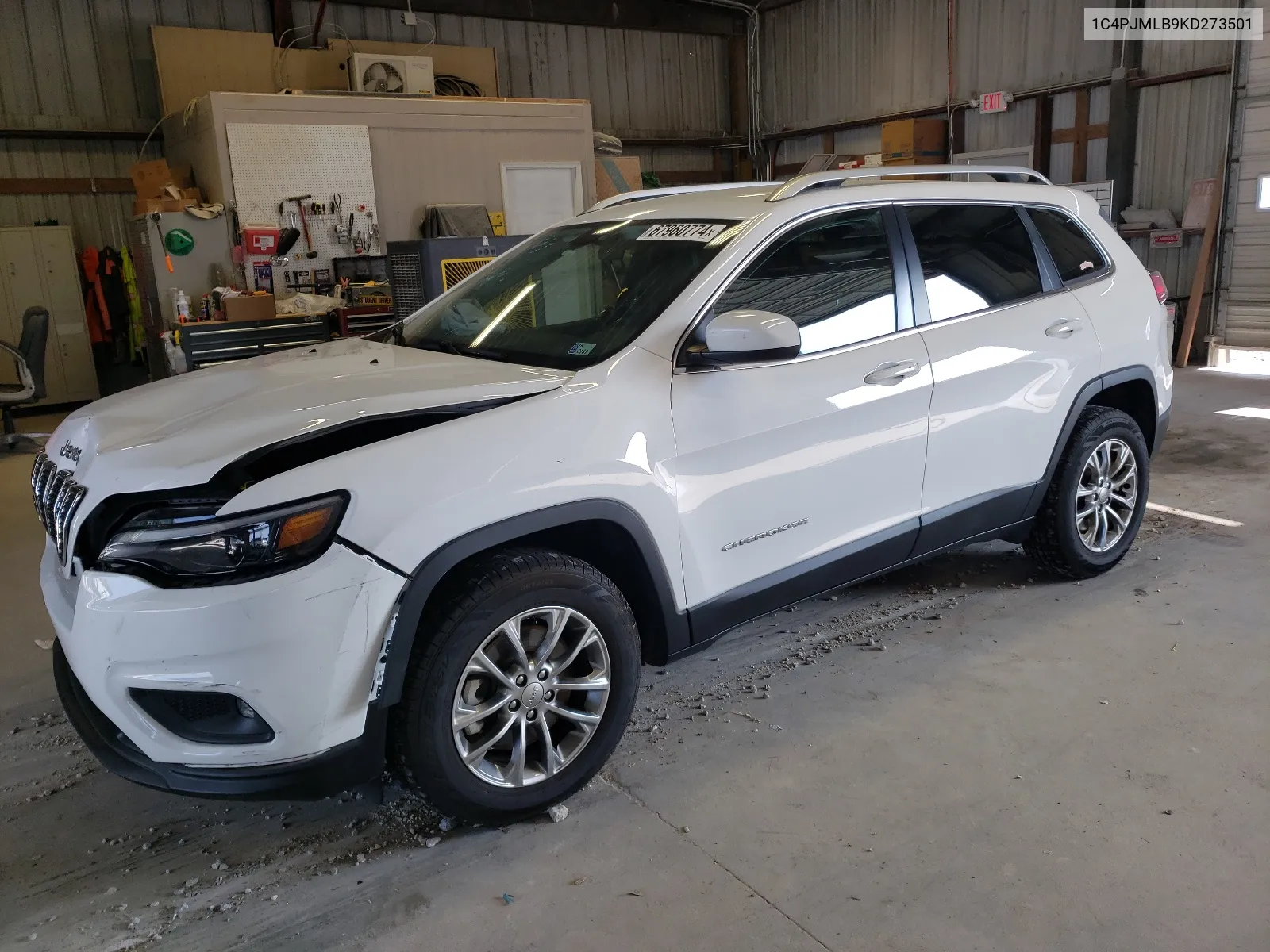 2019 Jeep Cherokee Latitude Plus VIN: 1C4PJMLB9KD273501 Lot: 67960774