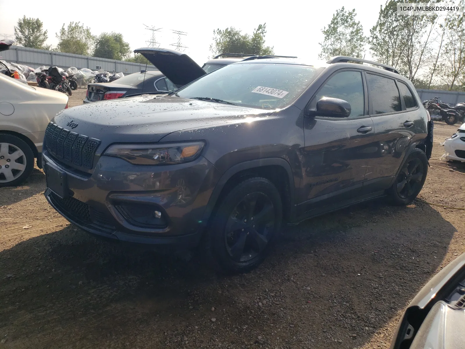 2019 Jeep Cherokee Latitude Plus VIN: 1C4PJMLB8KD294419 Lot: 68143074