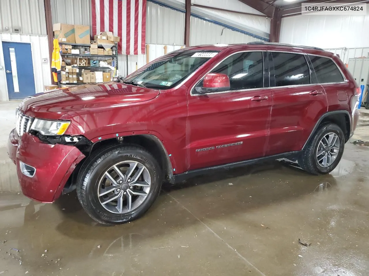 2019 Jeep Grand Cherokee Laredo VIN: 1C4RJFAGXKC674824 Lot: 68144444