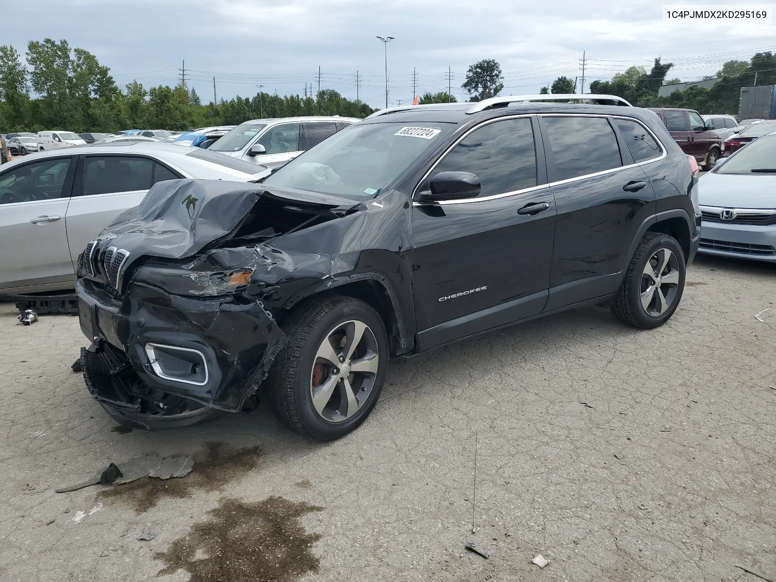 2019 Jeep Cherokee Limited VIN: 1C4PJMDX2KD295169 Lot: 68227224