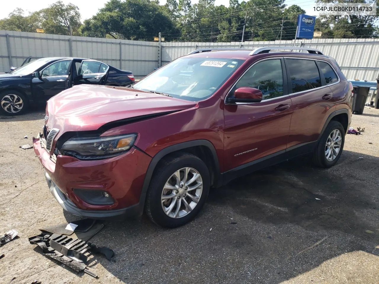 2019 Jeep Cherokee Latitude VIN: 1C4PJLCB0KD114733 Lot: 68291394