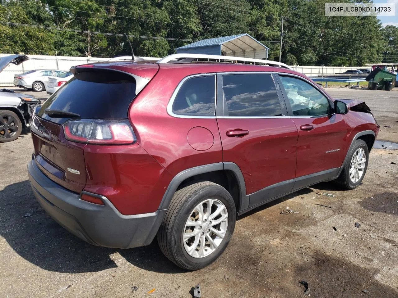 1C4PJLCB0KD114733 2019 Jeep Cherokee Latitude