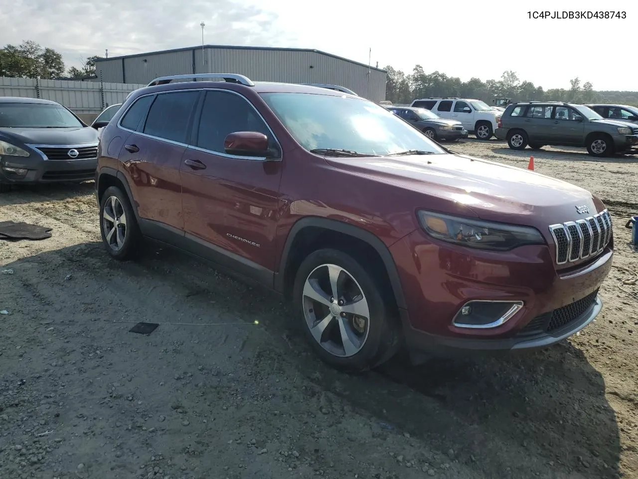 1C4PJLDB3KD438743 2019 Jeep Cherokee Limited