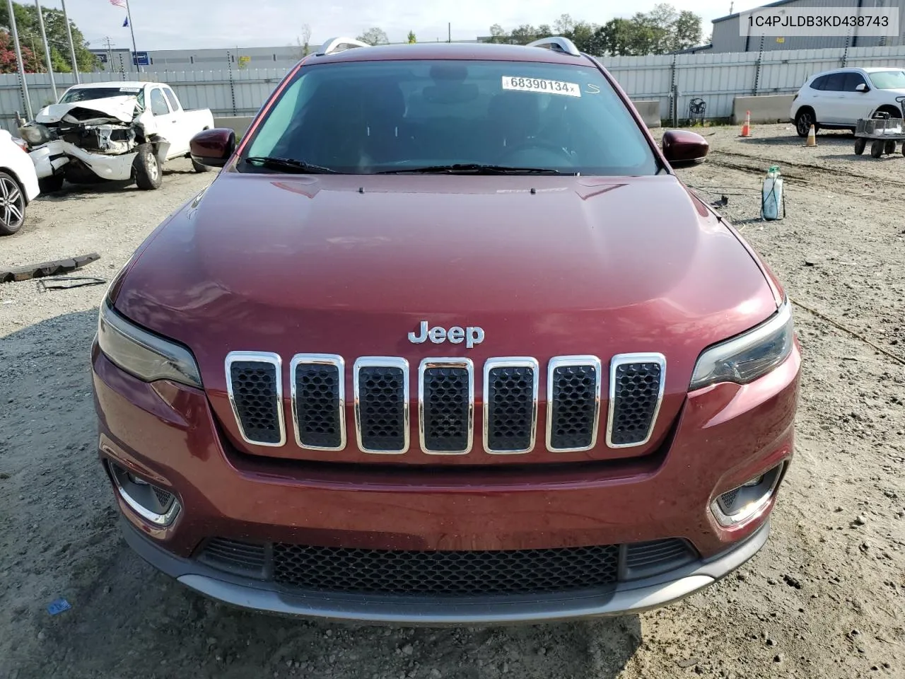 2019 Jeep Cherokee Limited VIN: 1C4PJLDB3KD438743 Lot: 68390134