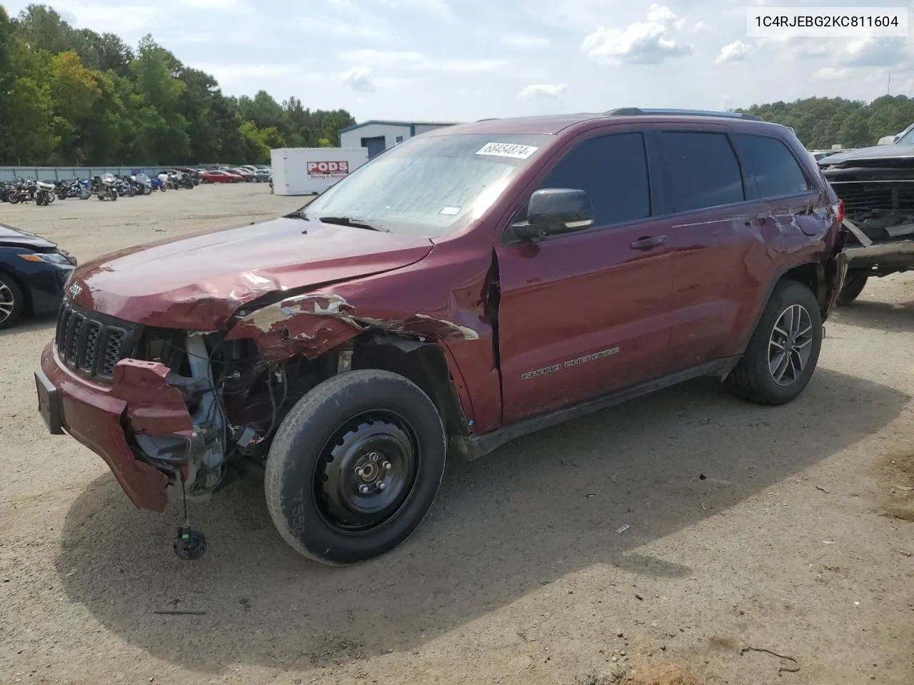 2019 Jeep Grand Cherokee Limited VIN: 1C4RJEBG2KC811604 Lot: 68454874