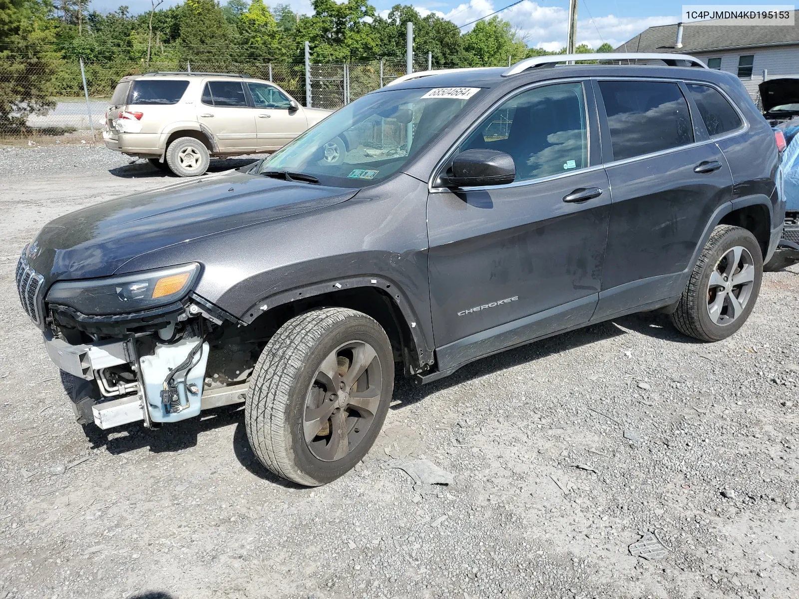 2019 Jeep Cherokee Limited VIN: 1C4PJMDN4KD195153 Lot: 68504664