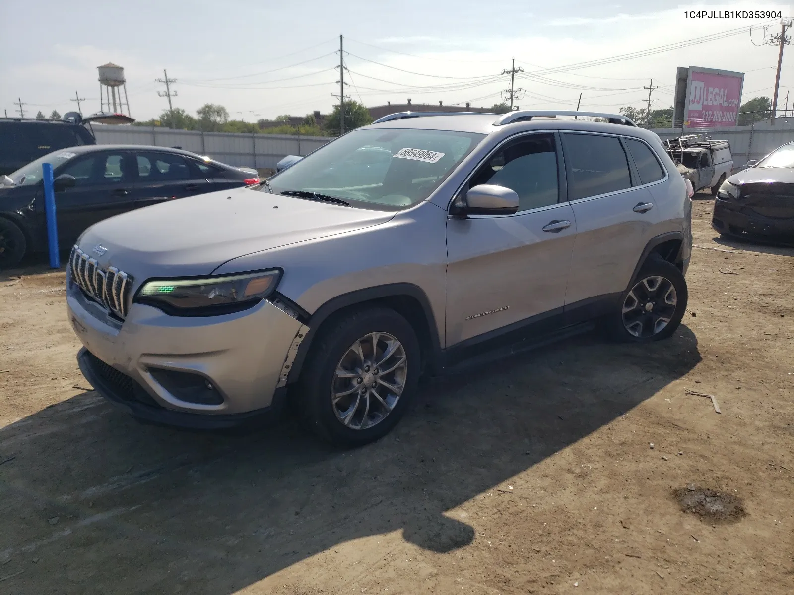 2019 Jeep Cherokee Latitude Plus VIN: 1C4PJLLB1KD353904 Lot: 68549964