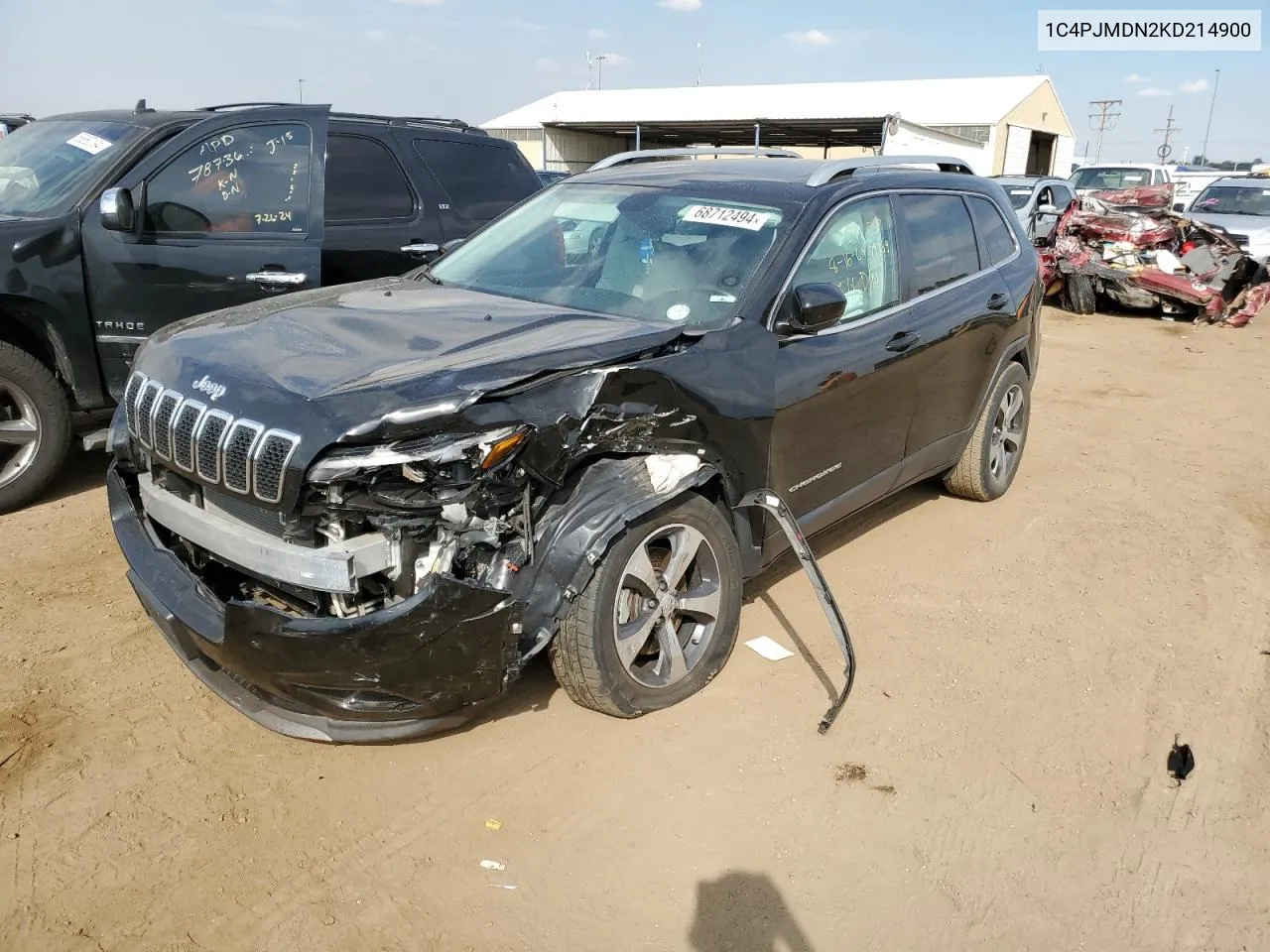 1C4PJMDN2KD214900 2019 Jeep Cherokee Limited