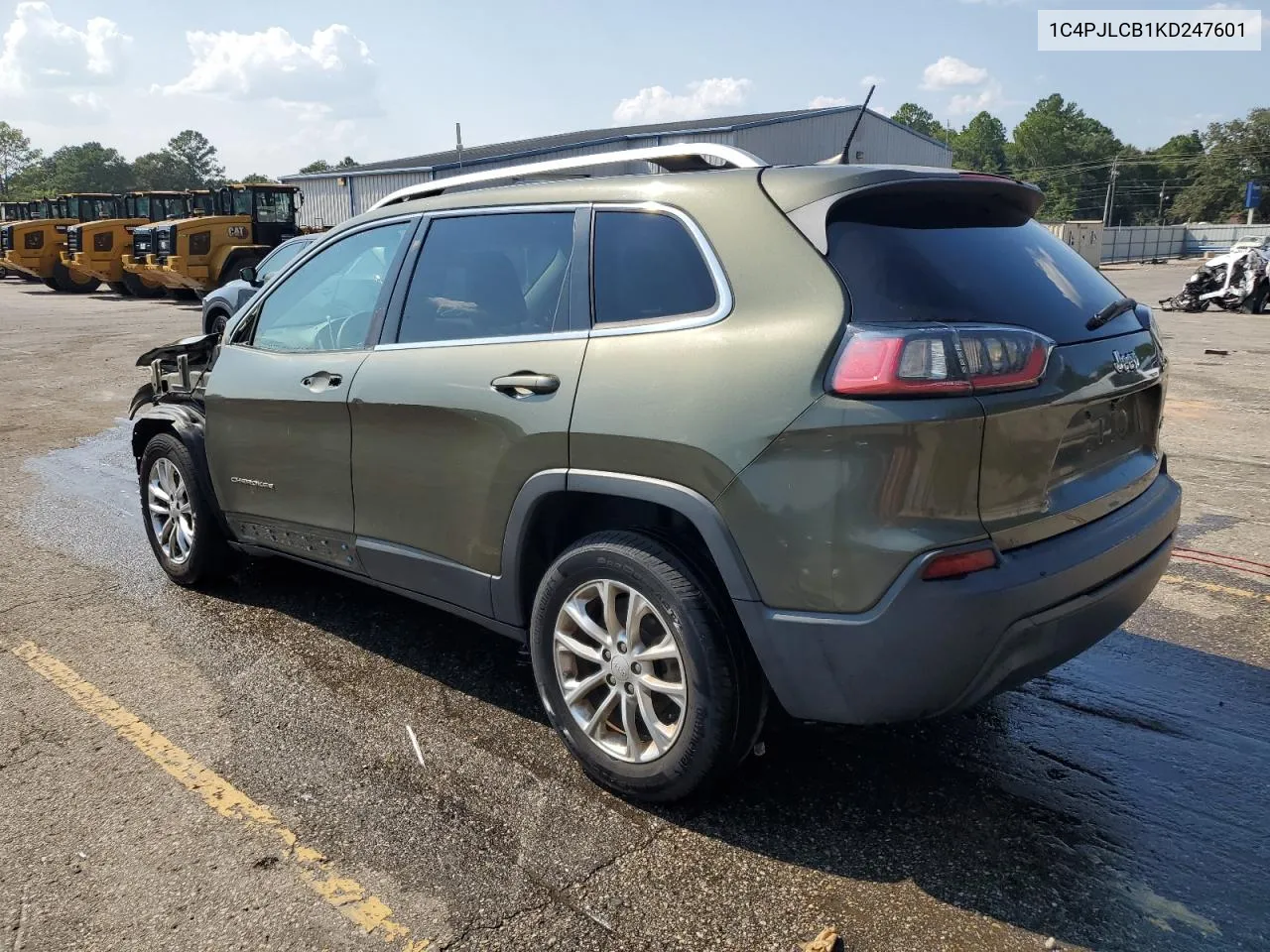 1C4PJLCB1KD247601 2019 Jeep Cherokee Latitude