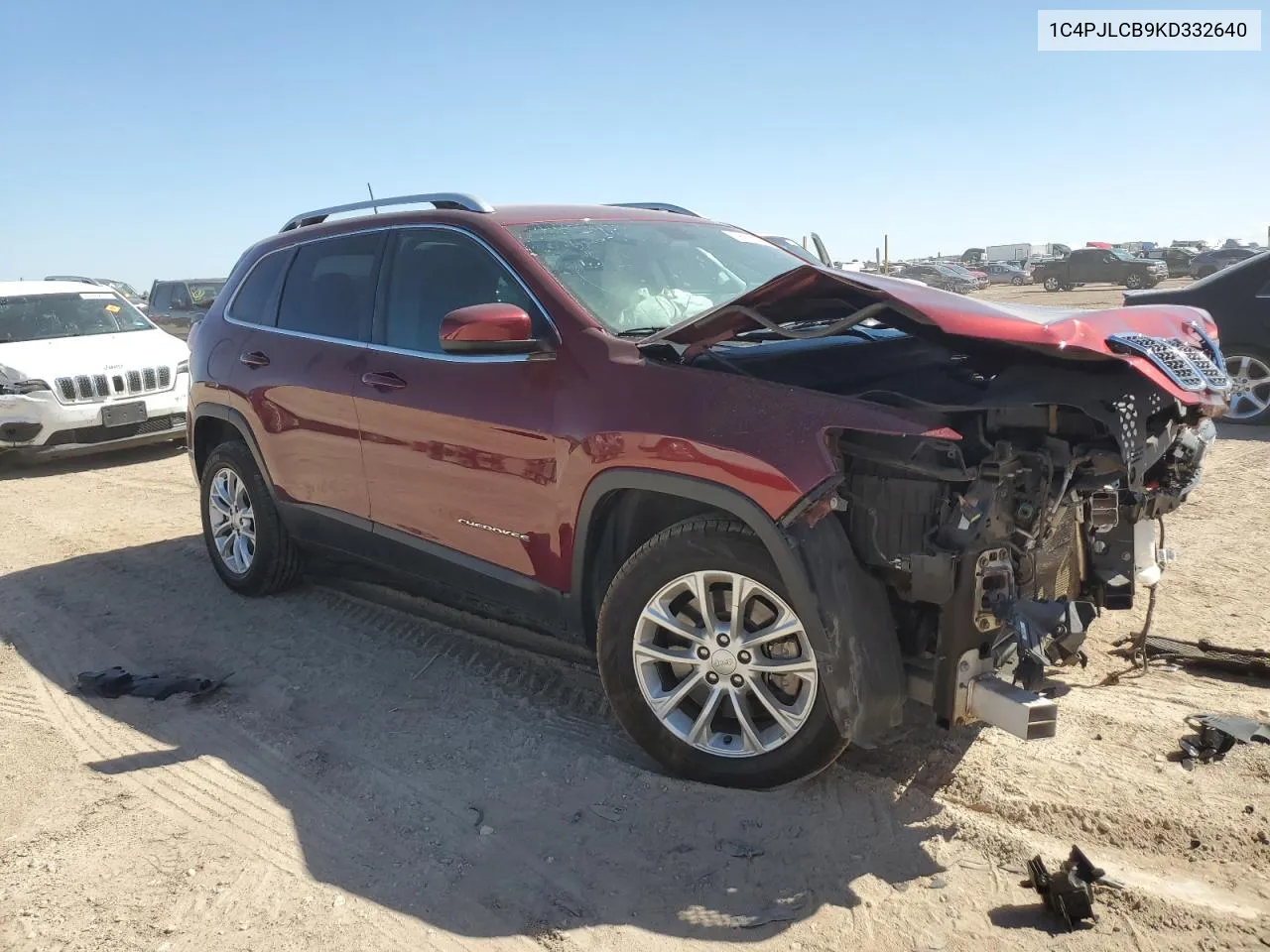 1C4PJLCB9KD332640 2019 Jeep Cherokee Latitude