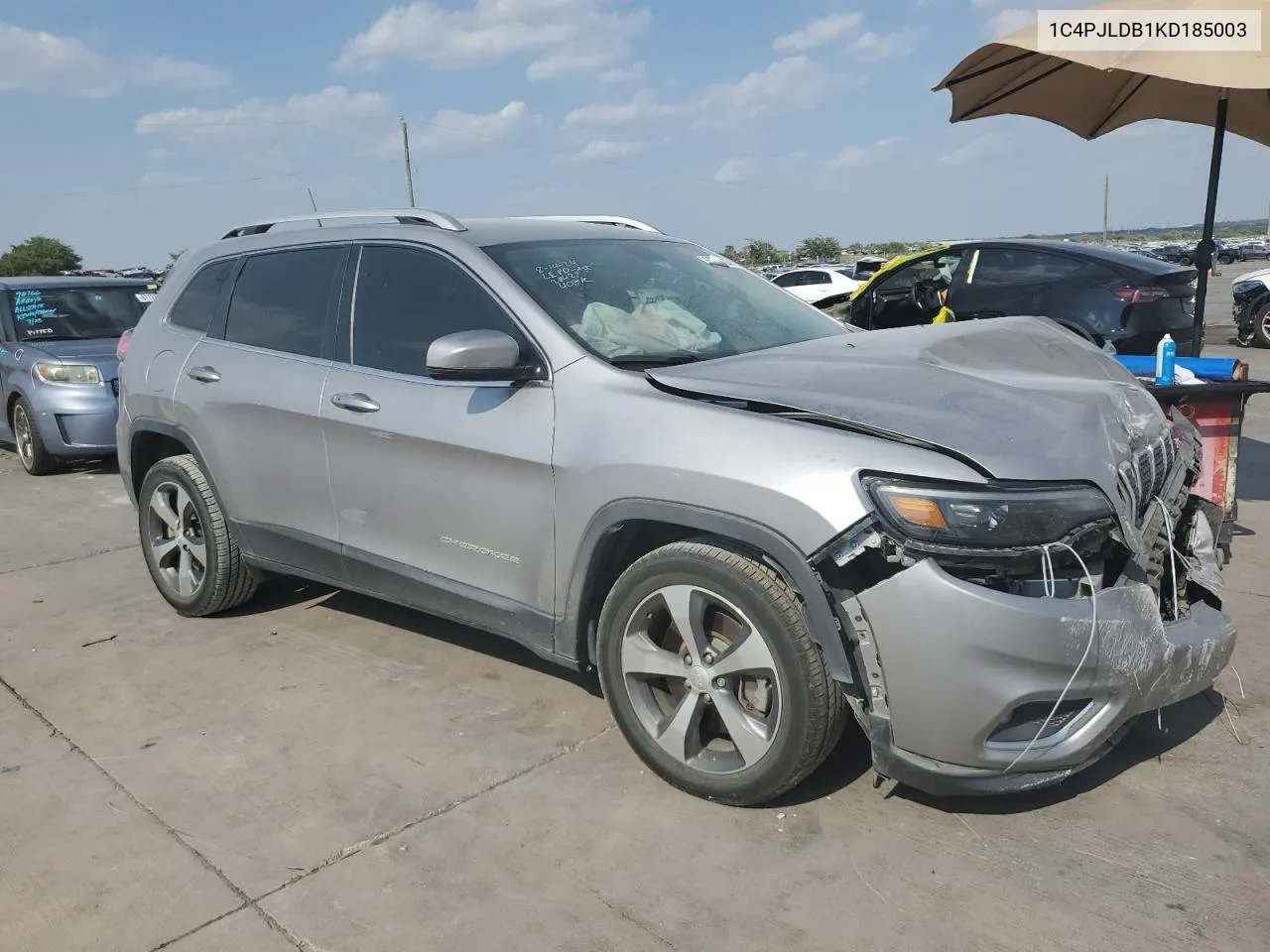 1C4PJLDB1KD185003 2019 Jeep Cherokee Limited