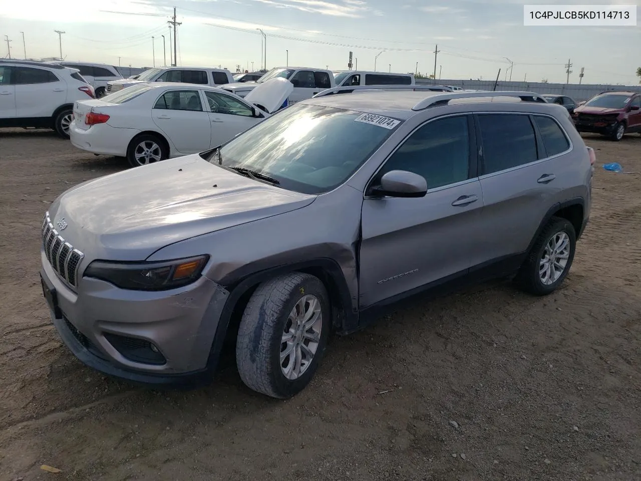 1C4PJLCB5KD114713 2019 Jeep Cherokee Latitude