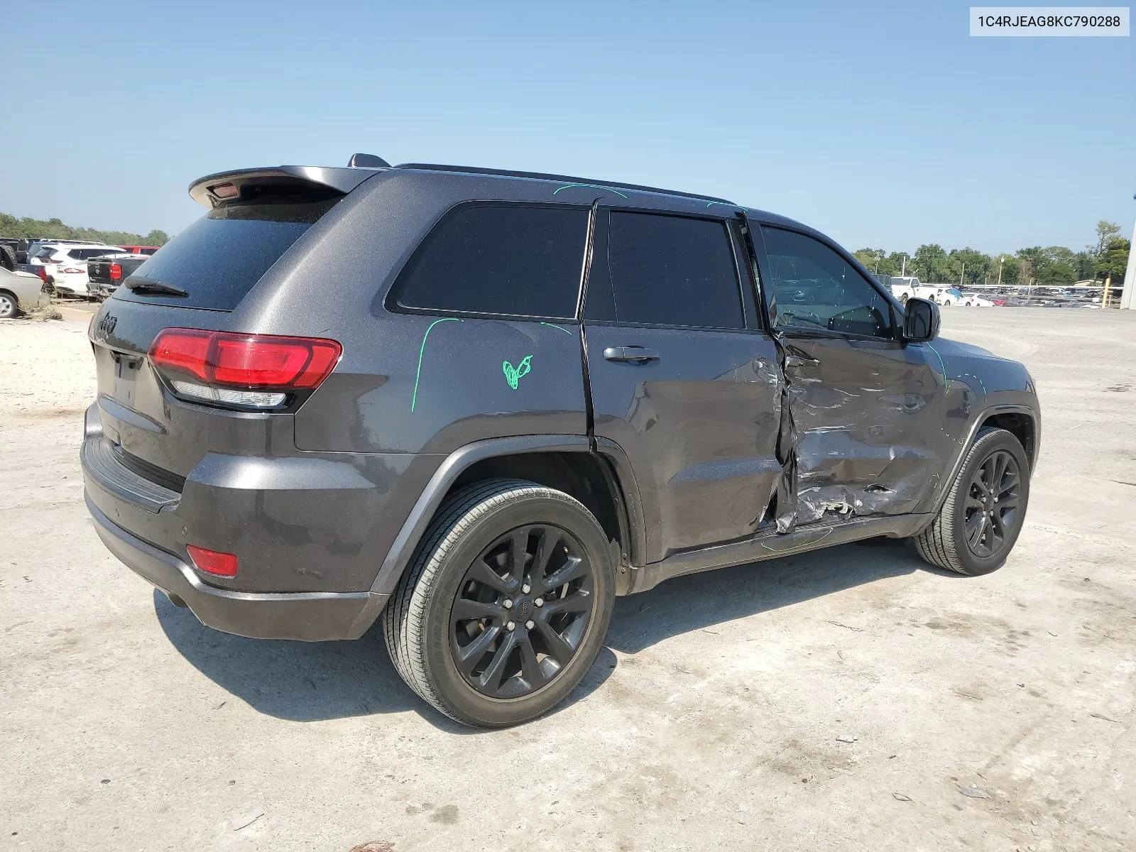 1C4RJEAG8KC790288 2019 Jeep Grand Cherokee Laredo