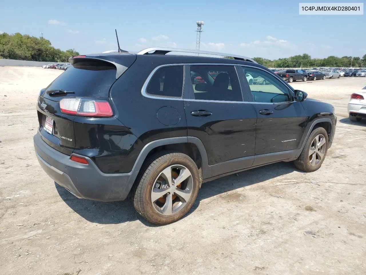 2019 Jeep Cherokee Limited VIN: 1C4PJMDX4KD280401 Lot: 69061134