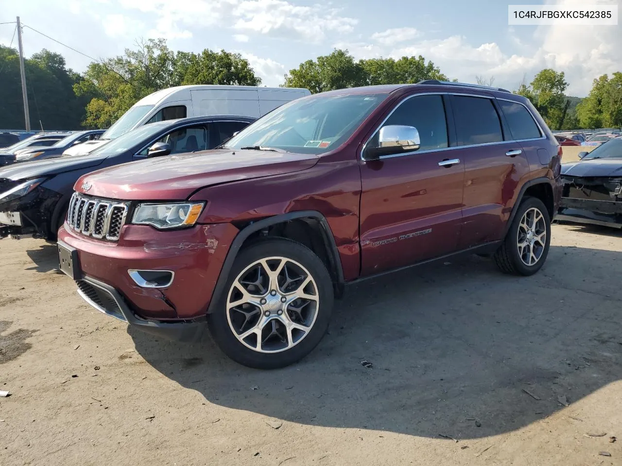 2019 Jeep Grand Cherokee Limited VIN: 1C4RJFBGXKC542385 Lot: 69073014